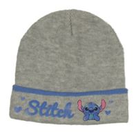 Šedo-modrá melírovaná čepice se Stitchem PRIMARK