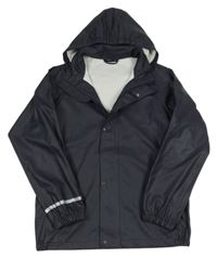 Tmavomodrá nepromokavá bunda s odepínací kapucí name it.