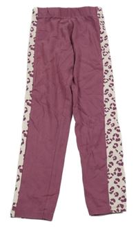 Světlevínovo/pudrové legíny se vzorem Nutmeg