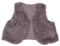 Starofialové kožešinové podšité bolérko Nutmeg