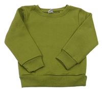 Olivová melírovaná mikina Kiki&Koko