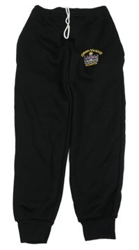 Černé teplé tepláky se znakem