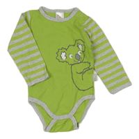 Zeleno-šedé body s koalou a pruhy PUSBLU