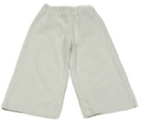 Bílé široké kalhoty H&M