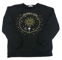 Černá mikina se sluncem Primark