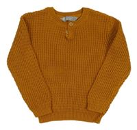 Medový svetr s knoflíky Primark