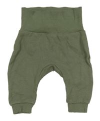 Khaki žebrované tepláky C&A