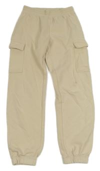 Béžové cargo tepláky H&M