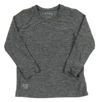 Tmavošedé melírované sportovní triko TCM