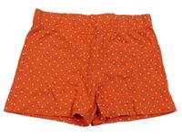 Červené puntíkaté bavlněné kraťasy Kids