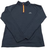 Tmavomodrá sportovní funkční mikina Kalenji