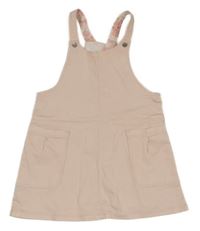 Světlerůžové plátěné laclové šaty Obaibi