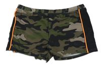 Army-černé nohavičkové plavky Chapter Young