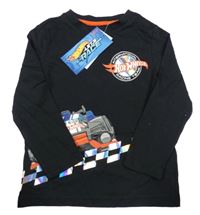 Nové - Černé triko s Hot Wheels autem