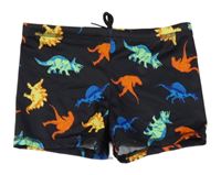 Černé nohavičkové plavky s dinosaury C&A
