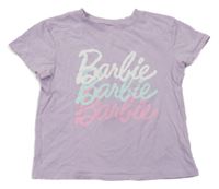 Světlefialové tričko s Barbie H&M