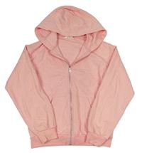 Světlerůžová propínací mikina s kapucí H&M