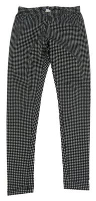 Černo-šedé vzorované legíny Y.F.K.