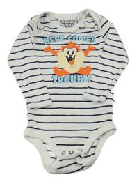 Bílo-tmavomodré body s Tazem 