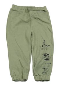 Khaki tepláky s Mickeym a kamarády Primark