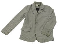 Černo-smetanové kostičkované sako 