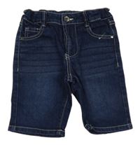 Tmavomodré riflové kraťasy 