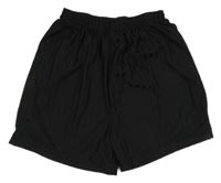 Černé pruhované sportovní kraťasy Tu