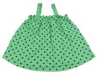 Zelená puntíkatá tunika Zara