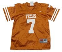 Hnědé sportovní funkční tričko s logem a číslem Nike