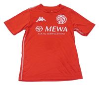 Červené sportovní funkční tričko s logem kappa