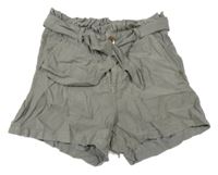 Khaki lehké kraťasy s páskem garcia