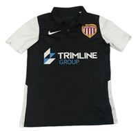 Černo-bílé sportovní tričko s tričko s číslem Nike
