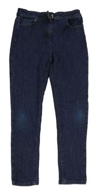 Tmavomodré třpytivé skinny rifle Matalan