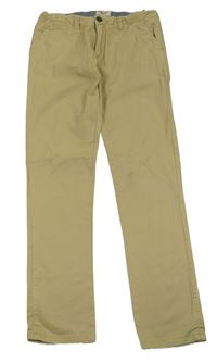 Pískové plátěné chino kalhoty Penguin