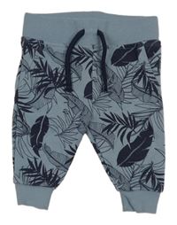 Modro-tmavomodré tepláky s listy Primark