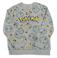 Šedá mikina s pokémony Primark