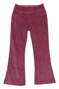 Fialové žebrované sametové flare tregíny Kiki&Koko