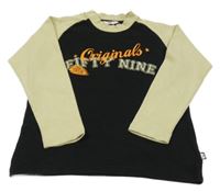 Černo-béžová mikina s nápisem 