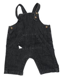 Tmavošedé podšité laclové riflové kraťasy Next