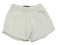 Světlešedé melírované teplákové kraťasy s logem McKenzie