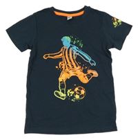 Tmavošedé tričko s fotbalistou Dopodopo