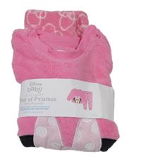 Nové - Růžové plyšové pyžamo s Minnie Primark