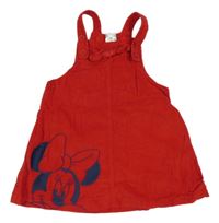 Červené manšestrové laclové šaty s Minnie M&Co.