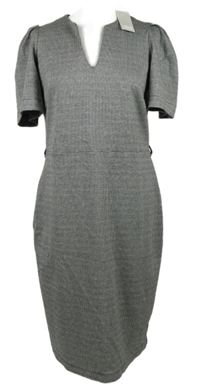 Dámské černo-šedé vzorované šaty F&F