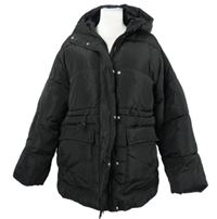 Dámská černá šusťáková zimní parka s kapucí Be You