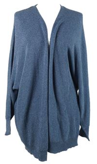 Dámský modrý třpytivý svetrový cardigán Peacocks 