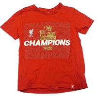 Červené tričko s potiskem Liverpool 