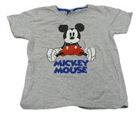 Šedé tričko s Mickey Mousem Disney