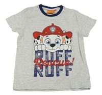 Světlešedé tričko s PAW Patrol Nickelodeon