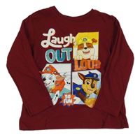 Vínové triko s Paw Patrol Nickelodeon